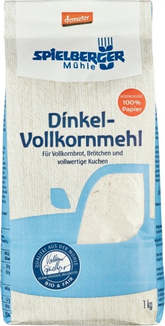 Spielberger Dinkel-Vollkornmehl demeter 1kg