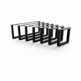 HEVVA Möbelfuß Möbelfüße GRAZ - 7 Größen von 20-50 cm - Kommodenbeine, Schrankfüße, (Set-Option: Sie können entweder 1 Stück oder ein Set von 2 Stück kaufen) schwarz 20 cm x 35 cm