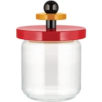 Alessi ES16/75 Glas mit abgedichtetem Deckel aus Lindenholz, rot,