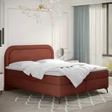 Kaiser Boxspringbett Mit Bettkasten Und Topper Valentino, Mehrere Größen Noel 120x200 Cm Kupfer