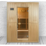 Luxus Infrarotsauna+Infrarotkabine Kombi SET 160x120 Sauna+Saunaofen 4 Personen