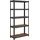 Songmics Lagerregal Stahl 75 x 30 x 150 cm schwarz 5 Fachböden