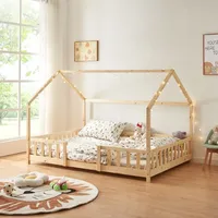 [en.casa] Kinderbett Sisimiut 120x200 cm Holzfarben