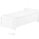 Erst-Holz Weißes Seniorenbett extra hoch 90x200 Zubehör wählbar V-60.42W-09 Federleisten und Matratze