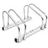 Relaxdays Fahrradständer Silber