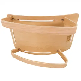Lemodo Babywippe Holz natur mit 5 cm starker, abnehmbarer Baumwollauflage