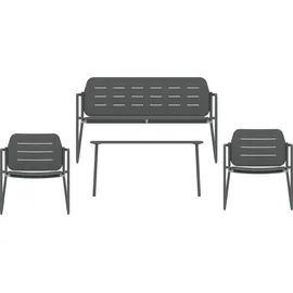 casa.pro Andria Set 4-tlg. Anthrazitgrau
