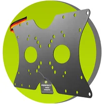 perfect equipment for your home Perfect Universeller VESA Adpapter VESA 50x50 bis 400x200, 1-teilig, schwarz