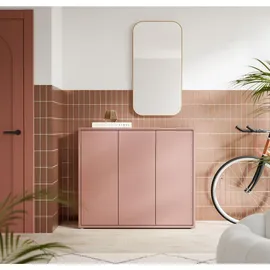 Forte Alice Springs Schuhschrank 109,2 x 99,1 x 34,9 cm Terrakotta