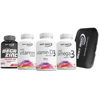 Vitamin D3 + Vitamin K2 + Mega Zink + Vital Omega 3 + Multi Vitamin Kapseln Box