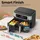 circlio Doppelter Heißluftfritteuse mit Sichtfenster, 10L(4Lx6L) 2600W Kapazität Doppel Airfryer, 12-in-1 Programme, Air Fryer mit Touchscreen, Gesunde Öl- und Fettarme Zubereitung-Cooki G10 Pro
