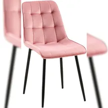 CLP Esszimmerstuhl Gifford Samtbezug I Küchenstuhl mit Rückenlehne