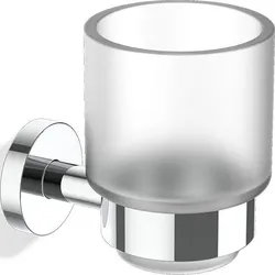 Basic Zahnbürstenbecher Chrom für die Wand
