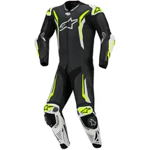 Alpinestars GP Tech V5 Lederkombi - Schwarz/Weiß/Neon-Gelb / 58