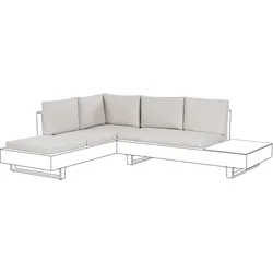 Outdoor Kissenbezug Set LANCIANO Cremeweiß