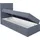 a&j möbelland gmbh Boxspringbett, Jugendbett NASI 80x200 (Links) mit Bettkästen, Bonell-Matratze und Topper. Farbe: Weiß. - Weiß