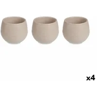 Ibergarden Blumentopfset Ibergarden ES0501214S3 Taupe Kunststoff 16,5 x 16,5