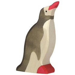 Holztiger Tierfigur HOLZTIGER Pinguin aus Holz - Kopf hoch