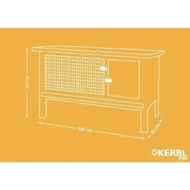 Kerbl Kaninchenstall Fred 100 x 45 x 62 cm