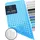 Homerella Badematte rutschfest 88x39cm Blau