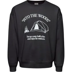 Longpullover SOLID "Sweatshirt SDHamad", Herren, Gr. XL, schwarz (true schwarz), Obermaterial: 60% Baumwolle CO. 40% Polyester PES., Pullover Longpullover