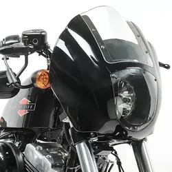 Lampenmaske passend für Harley Davidson Dyna Super Glide / Custom Lichtmaske Craftride Q1 klar
