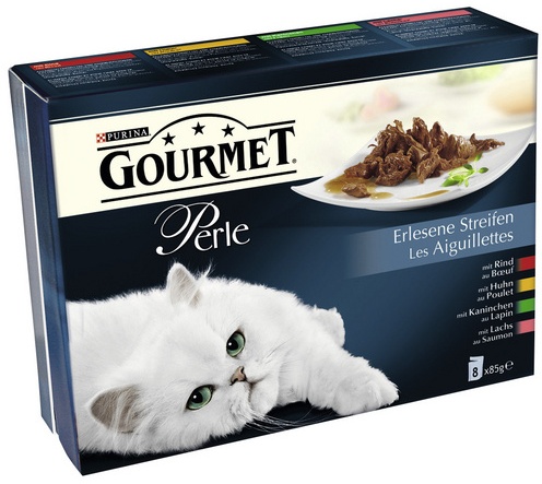 Purina Katzen Nassfutter »Gourmet Perle - Erlesene Streifen«, 10 Beutel à 6800 g