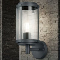 Trio Design Außen Wand Lampe ALU Terrassen Grundstück Strahler