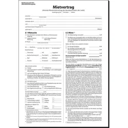 sigel Vordruck 'Mietvertrag', SD, A4, 4 x 2 Blatt