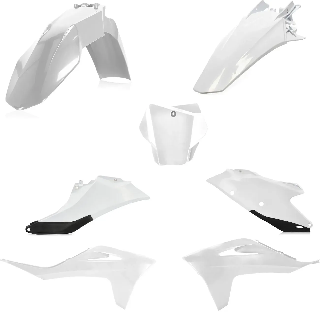 CYC 5 PLAS KIT HON CRF450RX 17 - Blanc