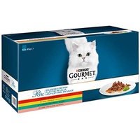 Purina Gourmet Perle Еrlesene Streifen mit Huhn, Rind, Lachs & Kaninchen 60 x 85 g