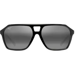 Maui Jim WEDGES _ Schwarz glänzend mit Crystal-Interieur (880-02)
