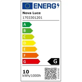 Nova Luce Palencia 1-flg. 11 W Durchmesser 60 cm gold