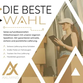 ax living Ecksofa Klein mit Schlaffunktion Dolceo Dunkelgrau Steppung
