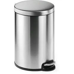 DURABLE Treteimer Edelstahl 20L rund