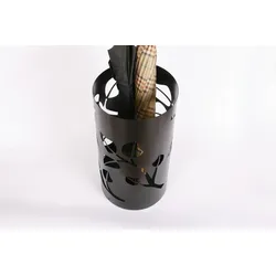 Schirmständer Design Leaves 49xØ23cm schwarz SZAGATO Made in Germany moderner Regenschirmständer groß Schirmhalter Regenschirmhalter Design