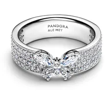 Pandora 194270C01 Damen-Ring Funkelnder Schmetterling breit Silber 50/15,9