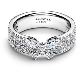 Pandora 194270C01 Damen-Ring Funkelnder Schmetterling breit Silber 50/15,9