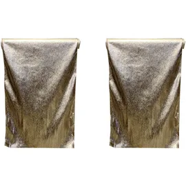 Creativ deco Tischläufer CREATIV DECO "Weihnachtsdeko, Weihnachten", silber (silberfarben), B:33cm L:180cm, Polyester, Tischdecken, mit Schimmer-Effekt