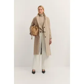 Bugatti Langmantel Loose Fit mit Reverskragen & Flexcity Stretch beige|braun 38