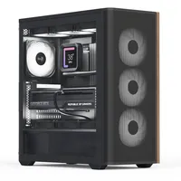 AeroCool D501A-G-BK-V2 (B/Wood/ATX)