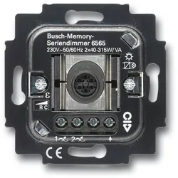 BUSCH JAEGER 6565 U, Dimmer & Schalter, Montierbar, Berührung, Schwarz, IP20, CE