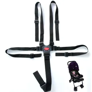 5-Punkt-Baby-Sicherheitsgurt, universeller Gurt Kindersicherungsgurt, Kinderwagen-Sicherheitsgurt, geeignet für Kinderwagen, Hochstühle, Einzelschulterwagen