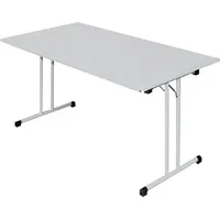 Lüllmann Klapptisch Besprechungstisch Konferenztisch Schreibtisch 160x80cm grau X-350520 -