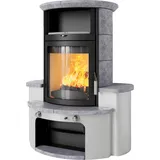 Kaminofen Hark 34 GT ECOplus 5 kW - Specksteinverkleidung - Korpus: graphit