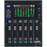 Boss Gigcaster 5 | Kompakter 5-Kanal Audio-Streaming-Mixer mit Gitarre/Bass-Direkteingang | 2 XLR-Mikrofoneingängen | Stereo-Line-Eingang | 8 SFX Touchscreen-Pads | 16x12 USB Audio Interface