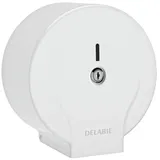 Delabie WC-Papierhalter f. Papierrolle 200m Stahl lackiert weiß