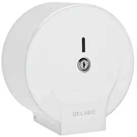 Delabie WC-Papierhalter f. Papierrolle 200m Stahl lackiert weiß