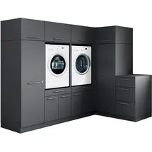 laundreezy Mehrzweckschrank-Set 253 x 200 x 68 cm Grau