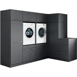 laundreezy Mehrzweckschrank-Set 253 x 200 x 68 cm Grau
